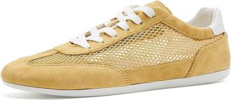 Marc Fisher Lexxy Womens Shoes Yellow/White : 7.5 M, Suede/Textile