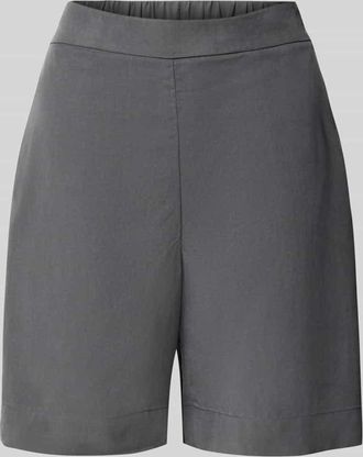 Marc O'Polo Straight Fit Shorts und Leinen-Anteil in Dunkelgrau, Gr&ouml;&szlig;e 36