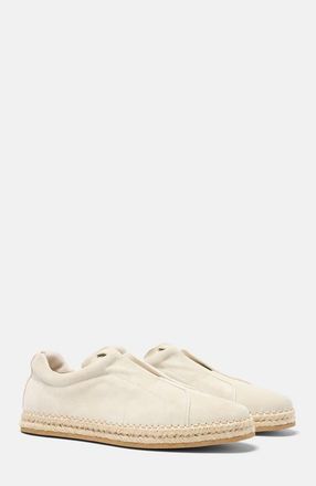 Scarosso Thiago Espadrilles in Ivory - Suede at Nordstrom, Size 40.5