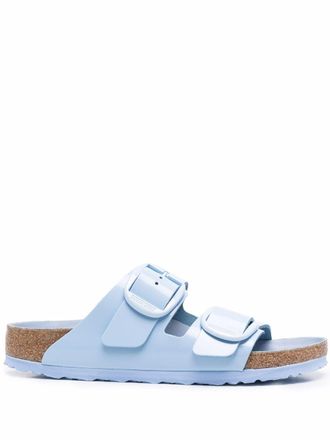 Birkenstock buckle-fastening flat sandals - women - Leather/Rubber/Leather - 41 Regular - Blue