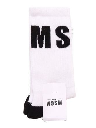 Msgm Calzini Msgm Unisex Bianco/Bianco