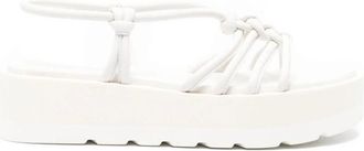 Gianvito Rossi Hebe leren sandalen - Dames - Sandalen - Wit - 41 EU - Leer - Schoenen