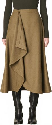 Vanessa Bruno The Florida Midi Skirt In Green