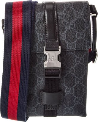 Gucci Gg Supreme Canvas & Leather Crossbody