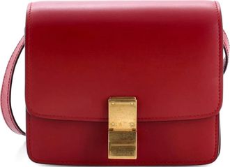 Celine Classic Box Bag Smooth Leather Small crossbody bag - Rood