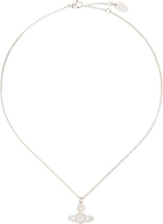 Vivienne Westwood Orb Pendant Necklace with Crystal Accents