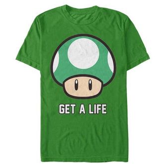 Nintendo Mens Nintendo Mario Get a Life Graphic T-Shirt in Kelly at Nordstrom, Size X-Large