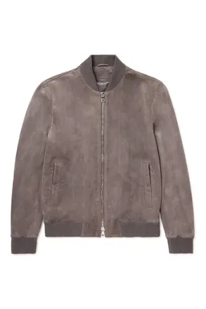 Mr P. Suede Bomber Jacket