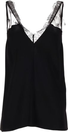 Stella McCartney Black Envers Satin Slip Top