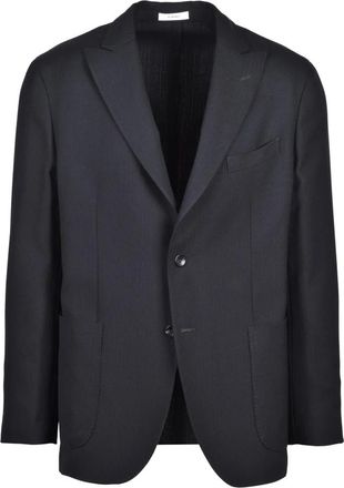 Boglioli Giacca Stondata - Heren - Blazers - Zwart - XL - Wol - Jassen