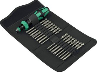 Wera Set punte cacciaviti Wera Kraftform Kompakt 60 RA-R Imperial 1 Nero/Verde 17pz [05051531001]