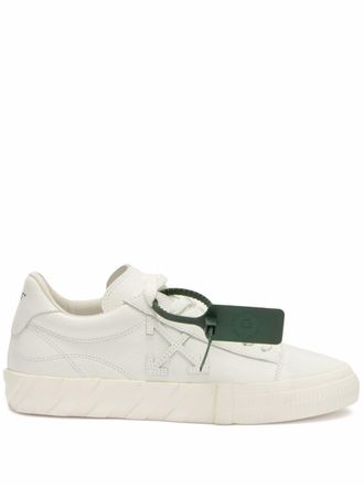 Off-white Vulcanized low-top sneakers - women - Cotton/Leather/Leather/Rubber - 36