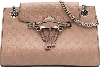 Gucci Tweedehands Grote Guccissima Emily Schoudertas