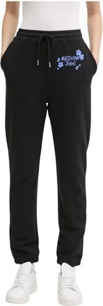 Moschino Katoenen joggingbroek - Dames - Sweatpants - Zwart - XS - Katoen - Broeken