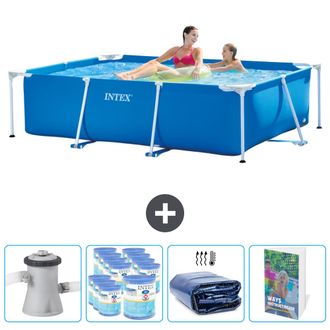 Intex Piscina Con Estructura Rectangular - 220x150x60 Cm - 7-piezas Scb118