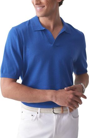 J.McLaughlin J.Mclaughlin Blue Amalfi Polo Sweater