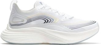 Athletic Propulsion Labs Womens Streamline Running Shoes In White/frozen Grey/parchment