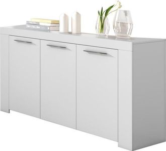 HOGAR 24 Hogar24 - Aparador Ambit Blanco Artik (blanco Mate) 144cm (ancho) X 80cm (alto)