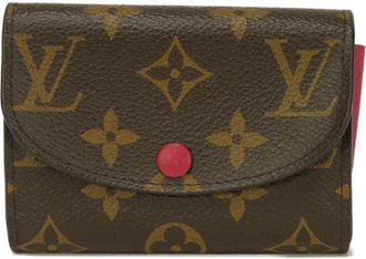 Louis Vuitton Monogram Brown Fuchsia Monogram Monogram Wallet (Bi-Fold) (Pre-Owned)