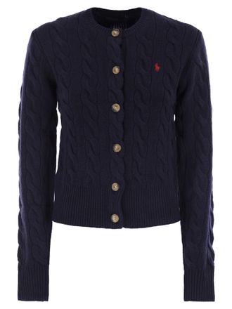 Polo Ralph Lauren Wool And Cashmere Cable Knit Cardigan