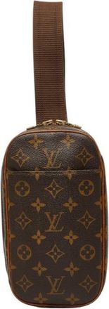Louis Vuitton Brown Pvc Leather Fanny Pack Sling Bag (Pre-Owned)