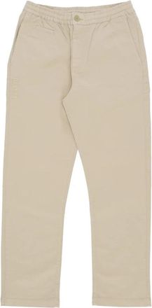 Iuter Lichtgewicht elastische taille herenbroek - Heren - Straight fit broeken - Beige - M - Katoen - Broeken