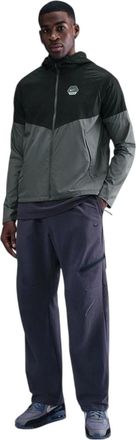 Nike City Run Swoosh-jas voor heren (Grijs/Zwart)