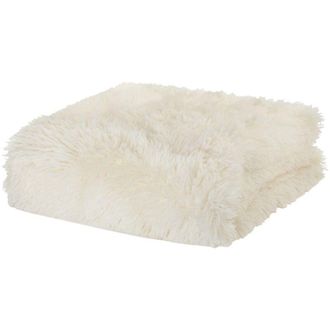 Catherine Lansfield Catherine Lansfield - Cuddly Shaggy Plaid, Poliestere, Beige, a una Piazza