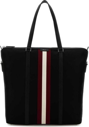 Bally Black Canvas Shopping Bag