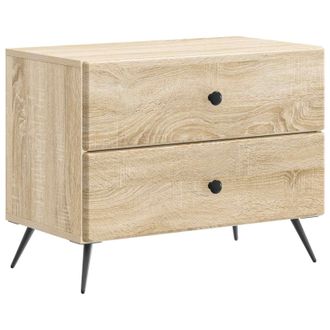 vidaXL Armario De Noche Con Caj&oacute;n Roble Sonoma 62 X 34,5 X 47,5 Cm Vidaxl
