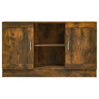 Berkfield Home Sideboard Smoked Oak 120x30.5x70 cm Engineered Wood in Brown