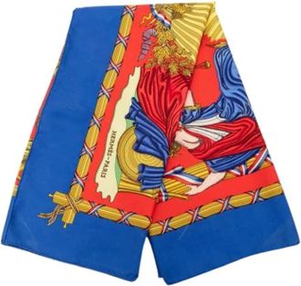 Herm&egrave;s Pre-owned Scarves, female, Multicolor, Size: ONE SIZE Pre-owned Silk Scarf