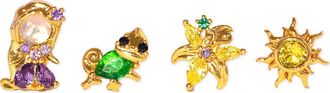 Girls Crew Disney Princess Tangled Stud Earrings Set in Gold at Nordstrom