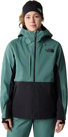 The North Face Freedom Jacket Womens Green Waterproof Hooded Full Zip KFC347