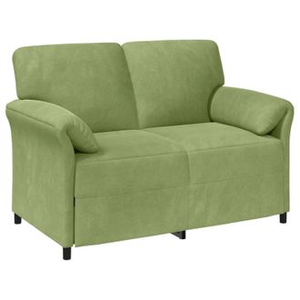 vidaXL Sof&aacute; De 2 Plazas Verde Claro 138 X 83 X 95 Cm Terciopelo Vidaxl