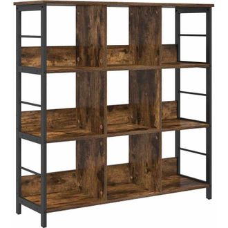vidaXL Libreria Rovere fum&eacute; 102 x 32 x 104,5 cm Legno multistrato vidaXL