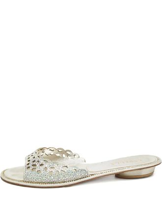 Le Silla crystal-embellished sandals - Silver