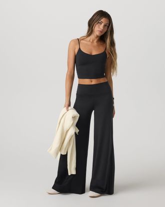 Vuori Clothing Halo Easy Wideleg Pants - Shorts | Solid Black | XS, Size Extra Small