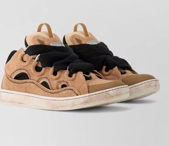 Lanvin low top sneakers round toe rubber sole