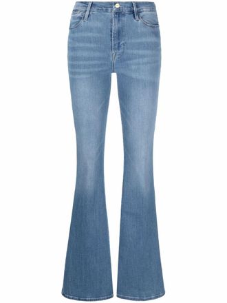 Frame Denim Le High flared jeans - women - Modal/Cotton/Spandex/Elastane/Polyester - 24 - Blue