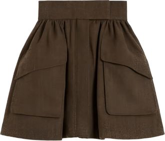 Max Mara Gonna con tasche - Marrone