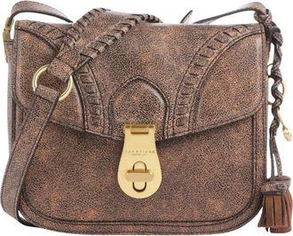 The Bridge Mia Wow Crossbody Tas - Dames - Schoudertassen - Bruin - ONE Size - Leer - Tassen