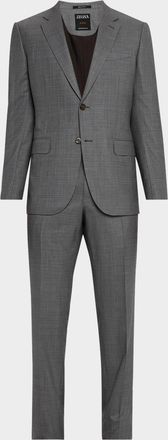 Ermenegildo Zegna Men & apos;s Windowpane Couture Suit