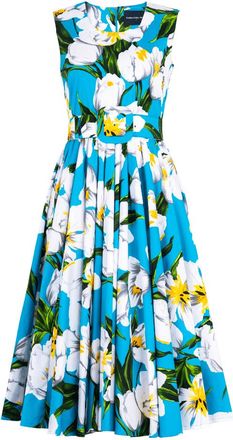 Samantha Sung Emperor Tulip Bright Abelia Dress Black Midi Dress