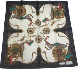 Gucci Pre-owned Scarves, female, Multicolor, Size: ONE SIZE Pre-owned Vintage Silk Scarf