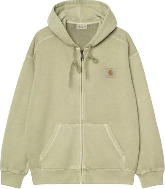Carhartt Work in Progress Hooded Nelson Jacket - Heren - Vesten met rits - Groen - XL - Katoen - Hoodies & sweatvesten