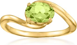 Ross-Simons Peridot Ring in 14kt Yellow Gold