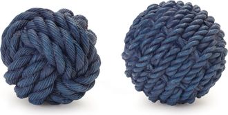 Melrose International Rope Orb Filler Decor (Set of 12) - Blue