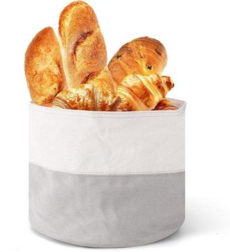 OEM Cesta De Almacenamiento Ecol&oacute;gica, Port&aacute;til, A Prueba De Polvo, 100% Algod&oacute;n, Para Desayunos, Almuerzos Y Vacaciones (25 X 21,5 Cm)