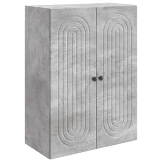 vidaXL Armario De Pared Gris Hormig&oacute;n 66 X 34,5 X 90 Cm Vidaxl